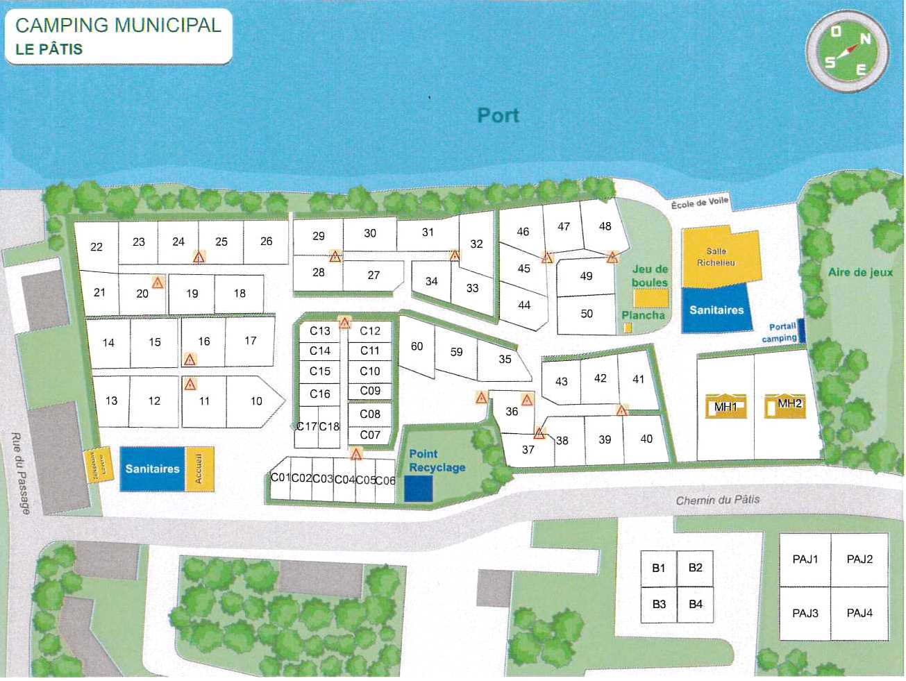Les emplacements pour camping-car - La Roche Bernard